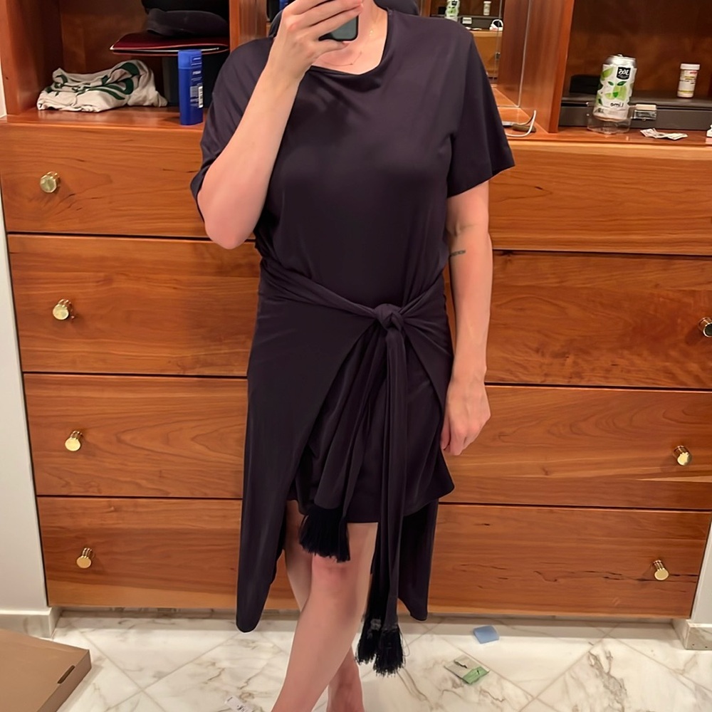 Gorgeous mother of pearl asymmetrical dress